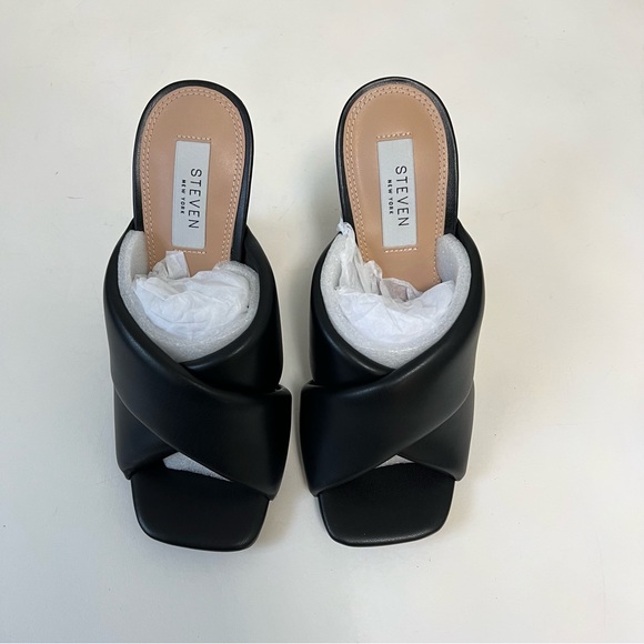 Steven New York Black Baga Heeled Sandal - New In Box - Reemoly - Picture 8 of 16